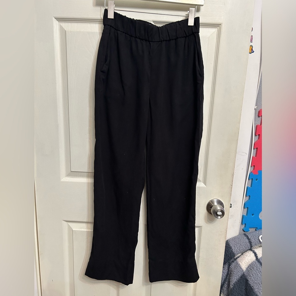 Everlane easy pull up black pants womens size 6